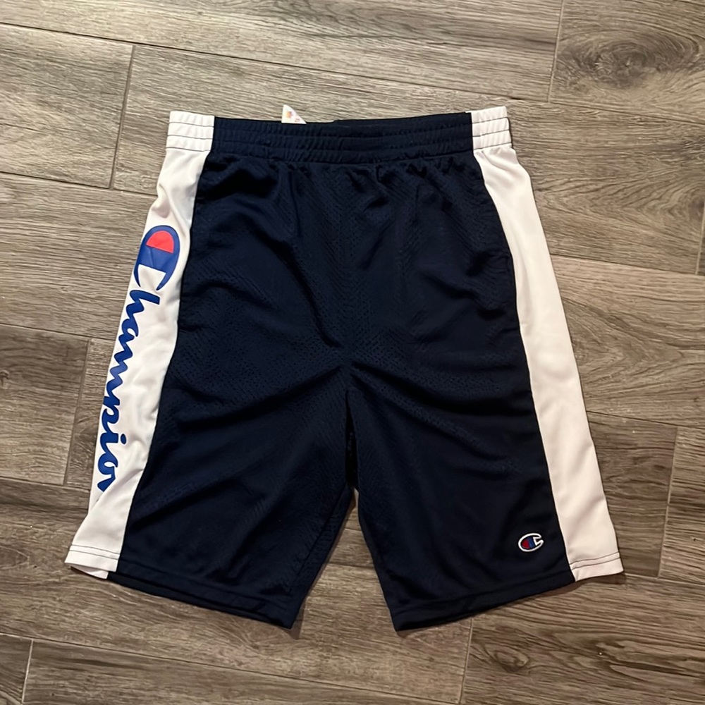Blue basketball shorts